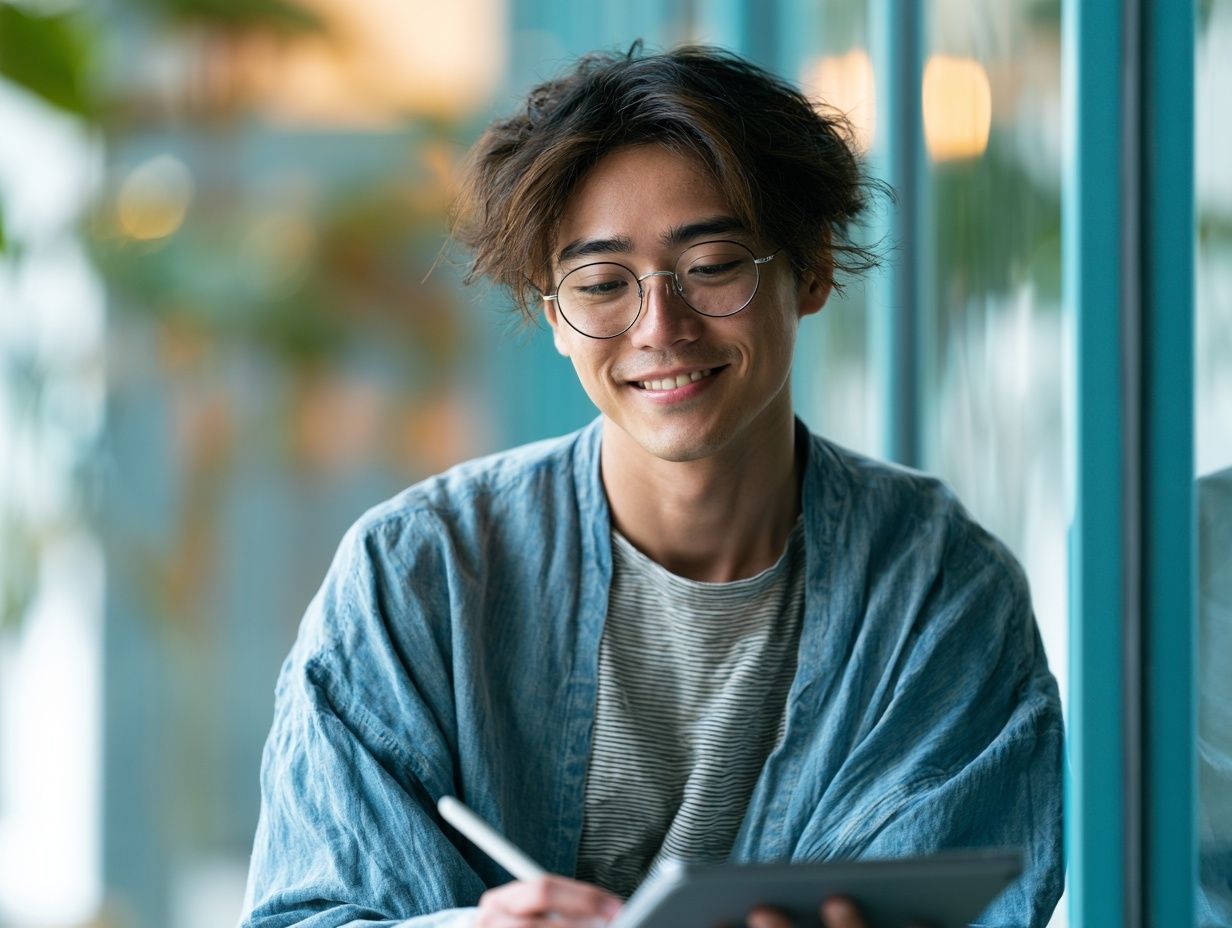 Smiling Young Man Portrait Poster. poster — photography art