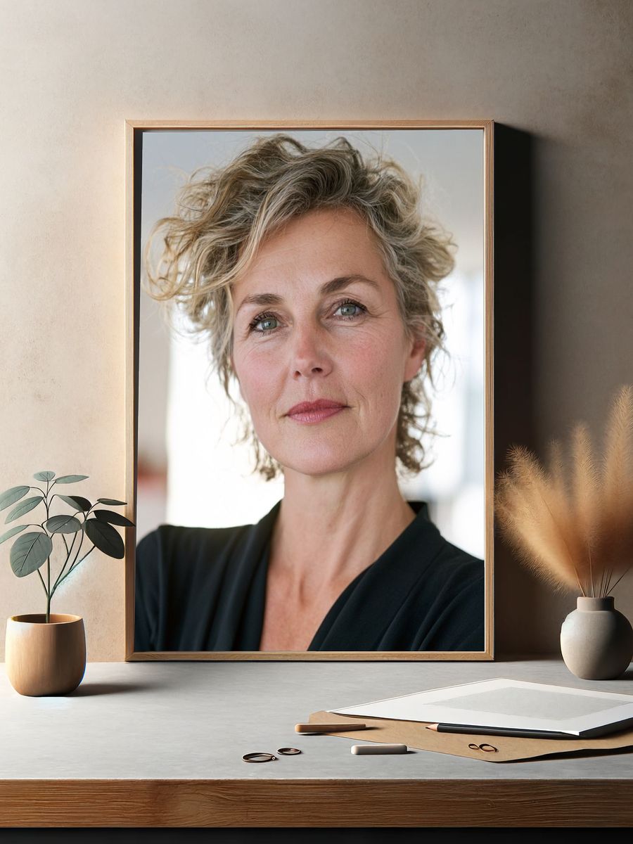 Confident Woman Portrait Print. — room view 2