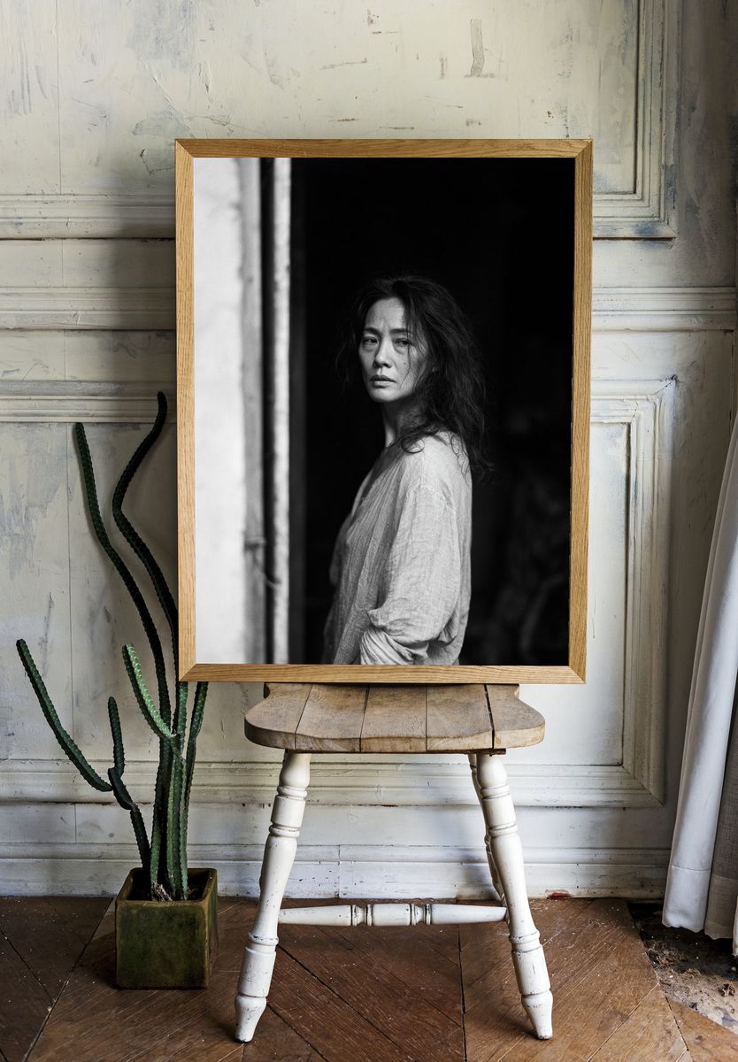 Moody Woman Portrait Photography Poster. — room view 1