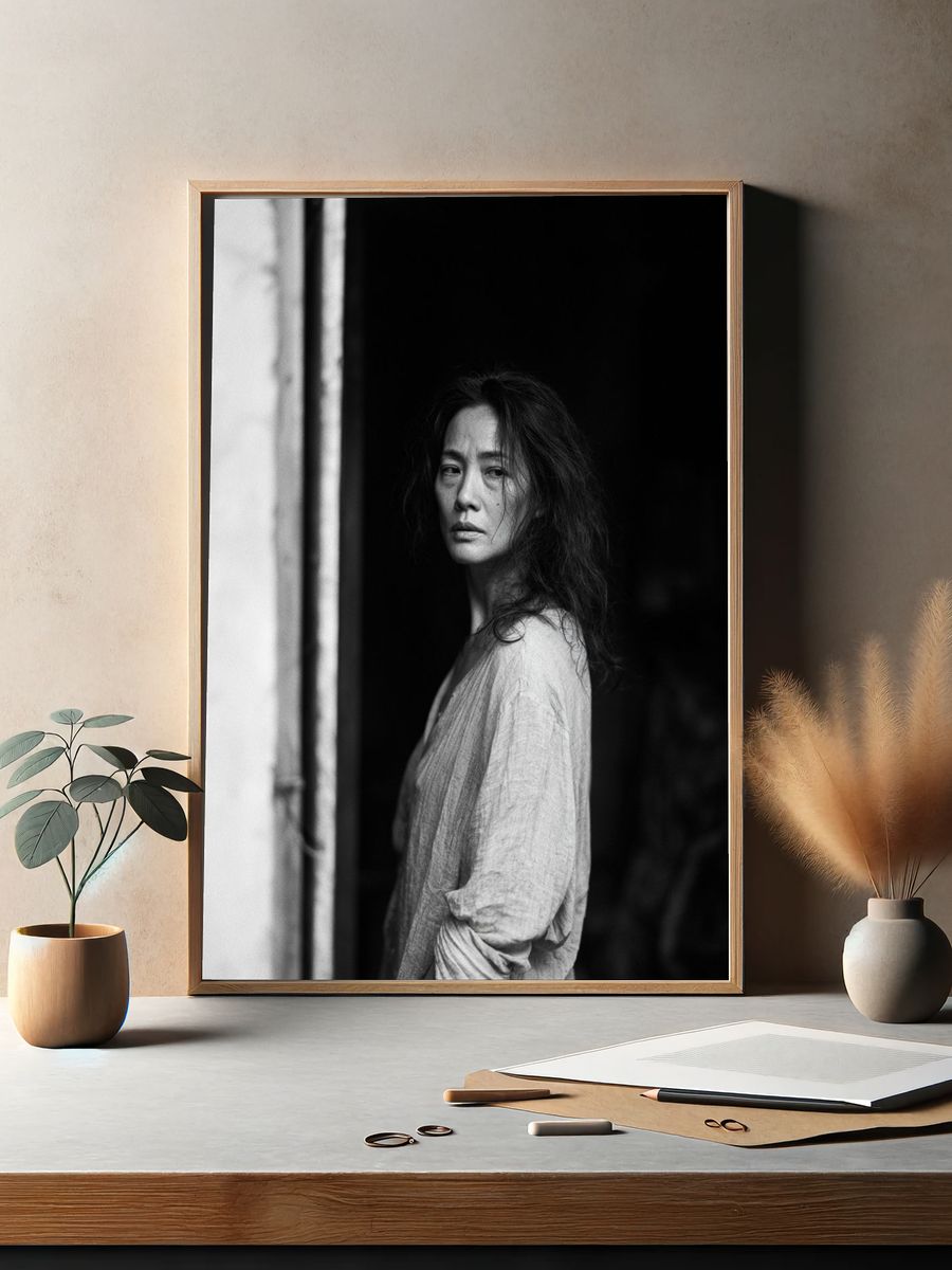 Moody Woman Portrait Photography Poster. — room view 2