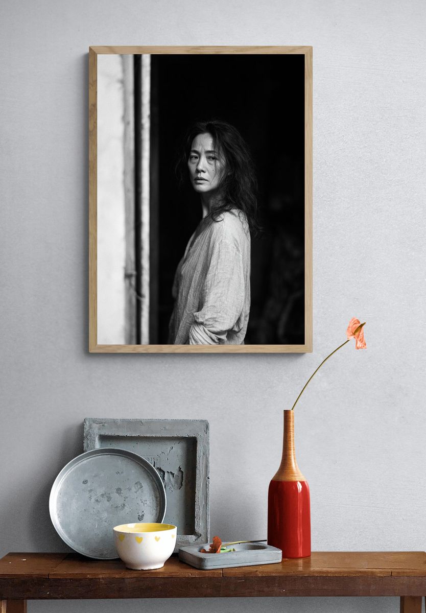 Moody Woman Portrait Photography Poster. — room view 3