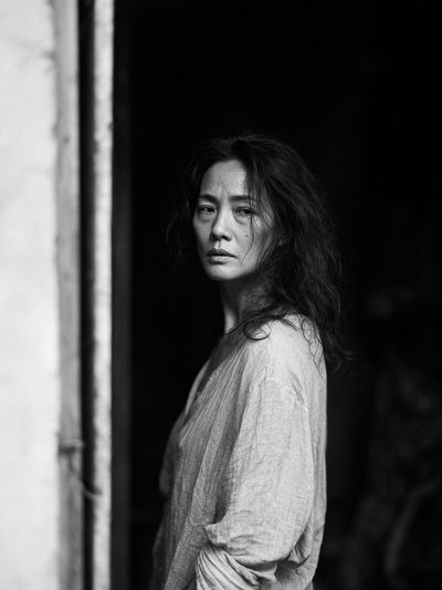 Moody Woman Portrait Photography Poster.