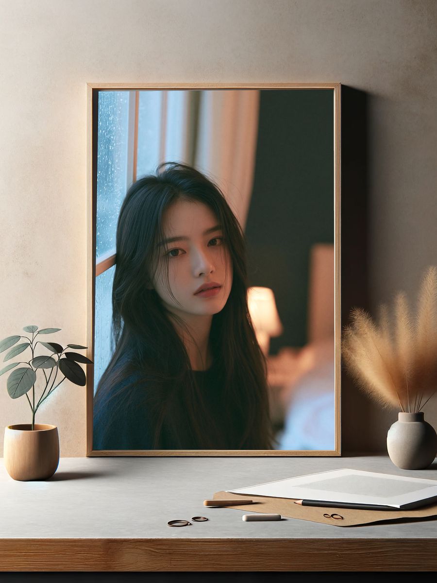Soft Light Portrait Photography Poster. — room view 2