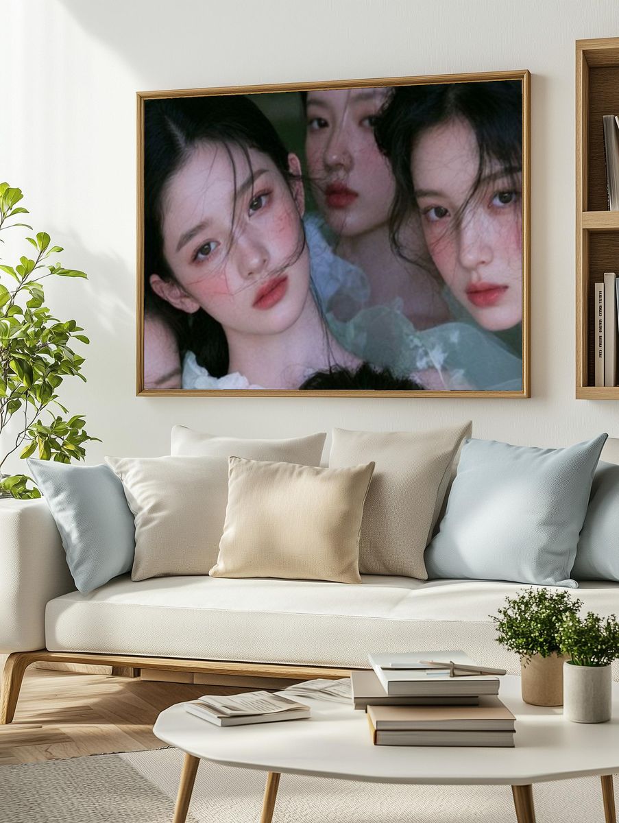 Dreamy Portrait Collage Poster. — room view 2