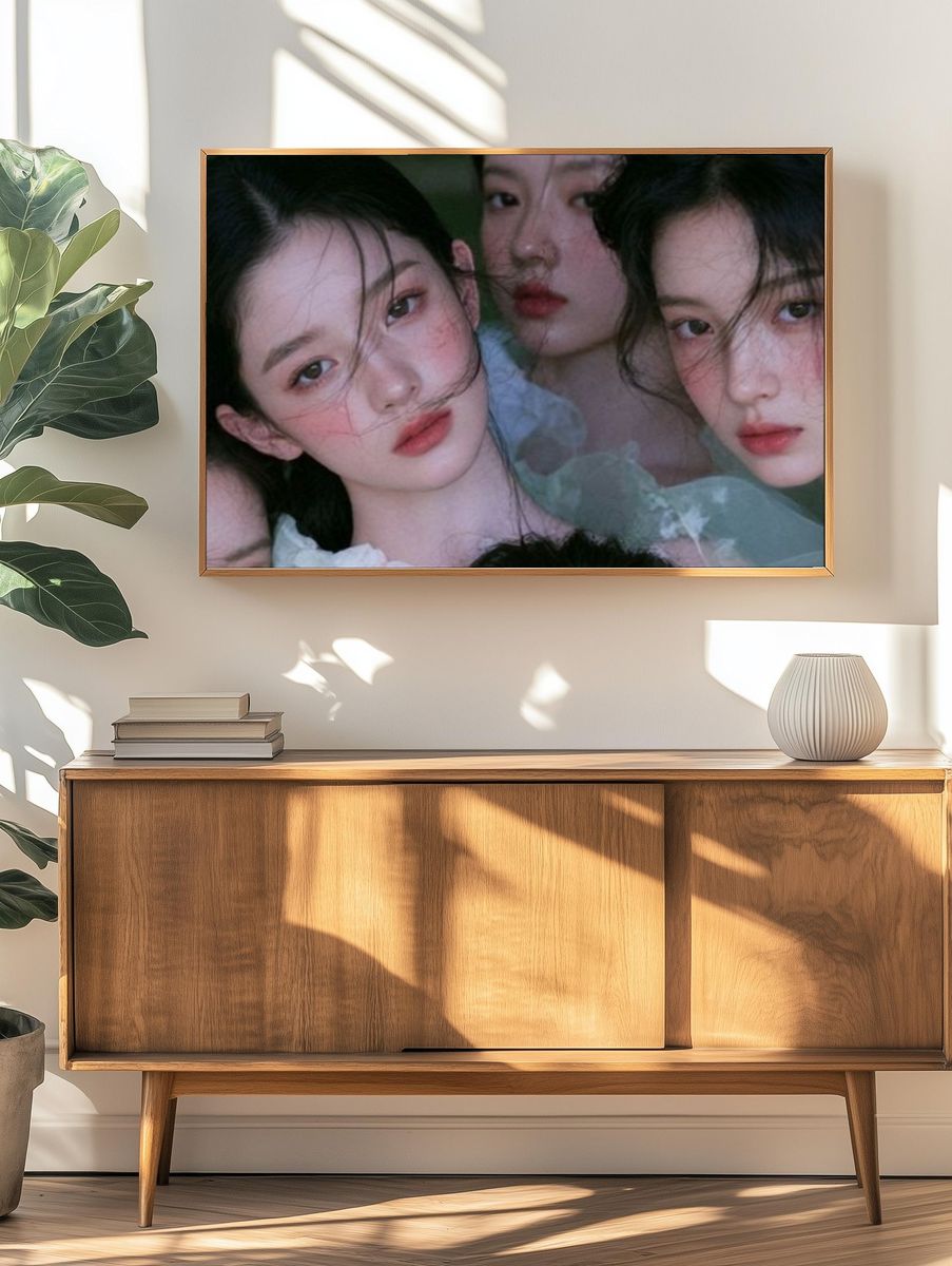 Dreamy Portrait Collage Poster. — room view 3