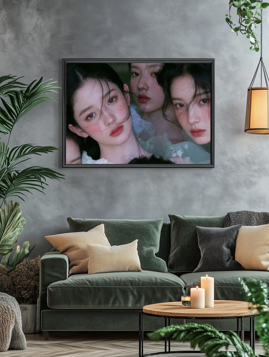 Dreamy Portrait Collage Poster. — room view 4