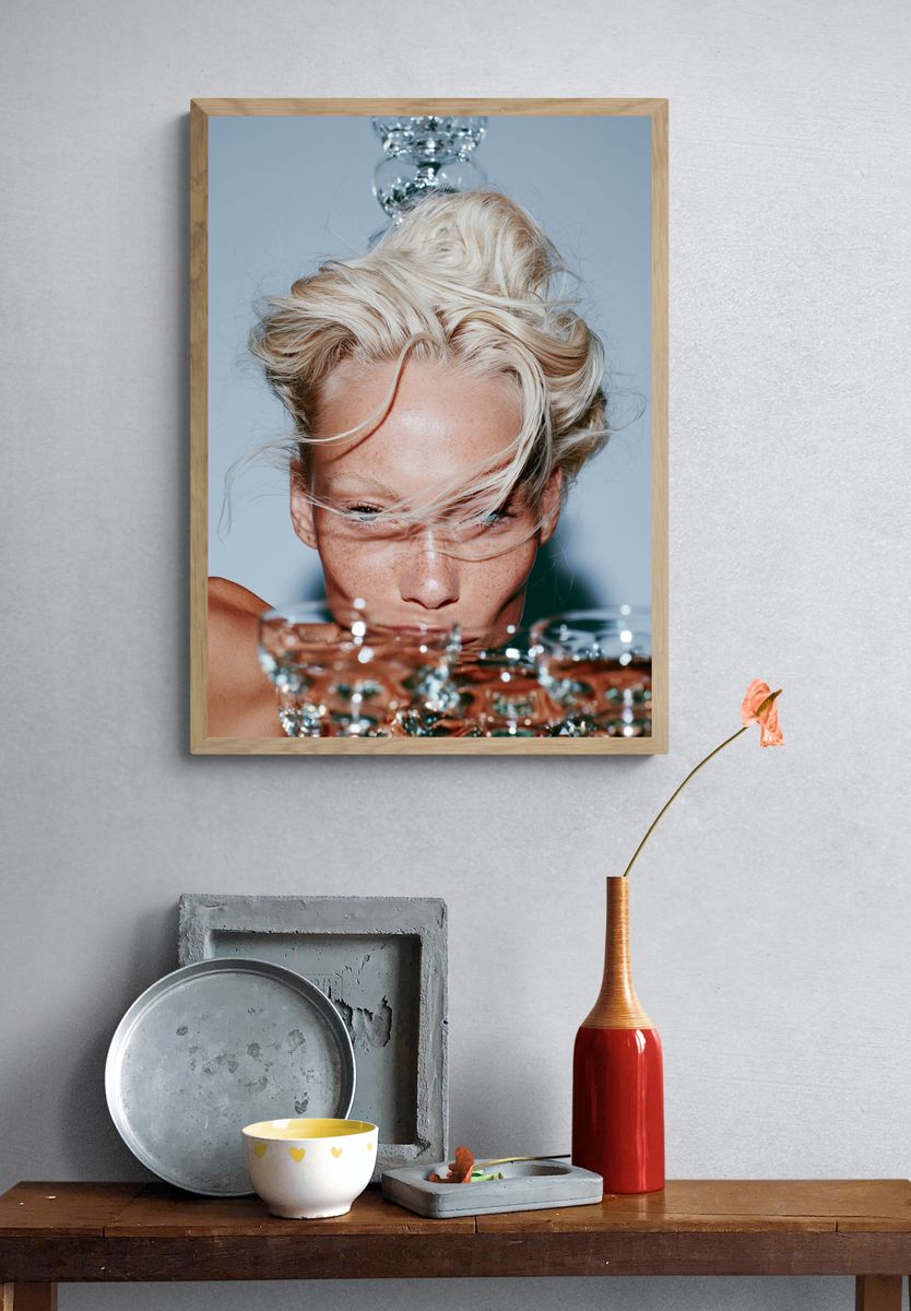 Blonde Portrait Photography Poster. — room view 3