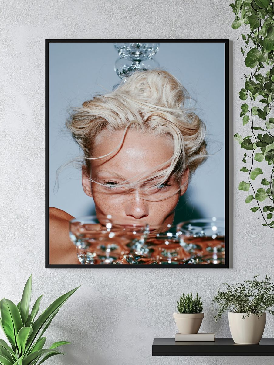 Blonde Portrait Photography Poster. — room view 4