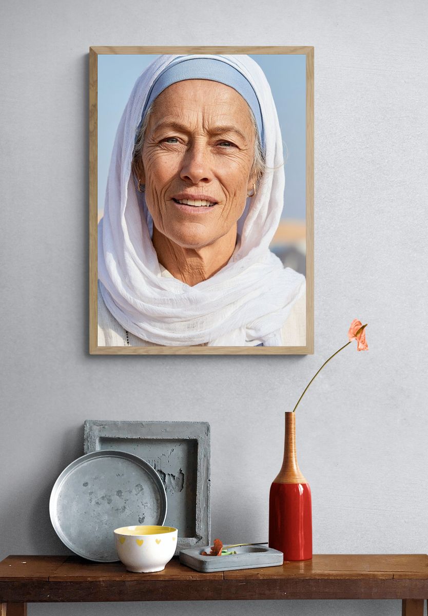 Desert Portrait Photography Poster. — room view 3