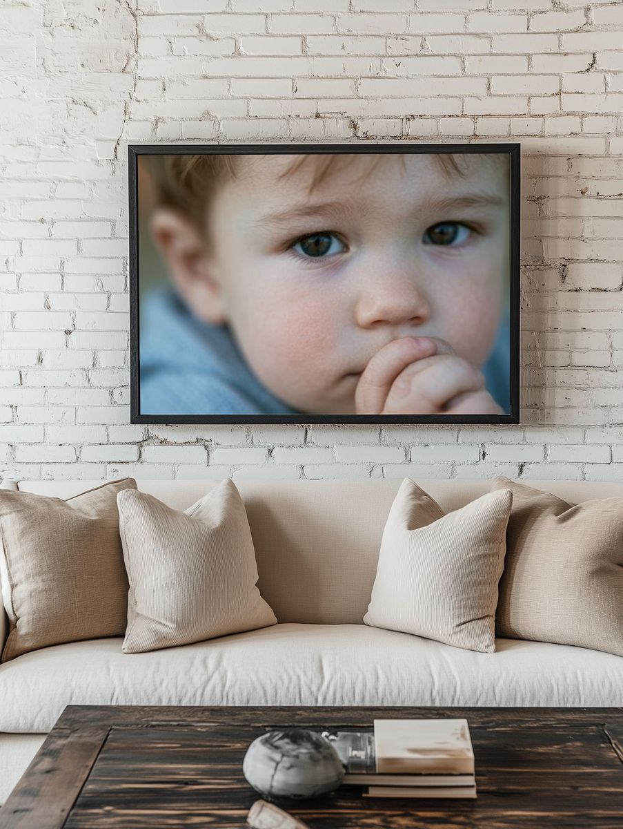 Toddler Portrait Photography Poster. — room view 1