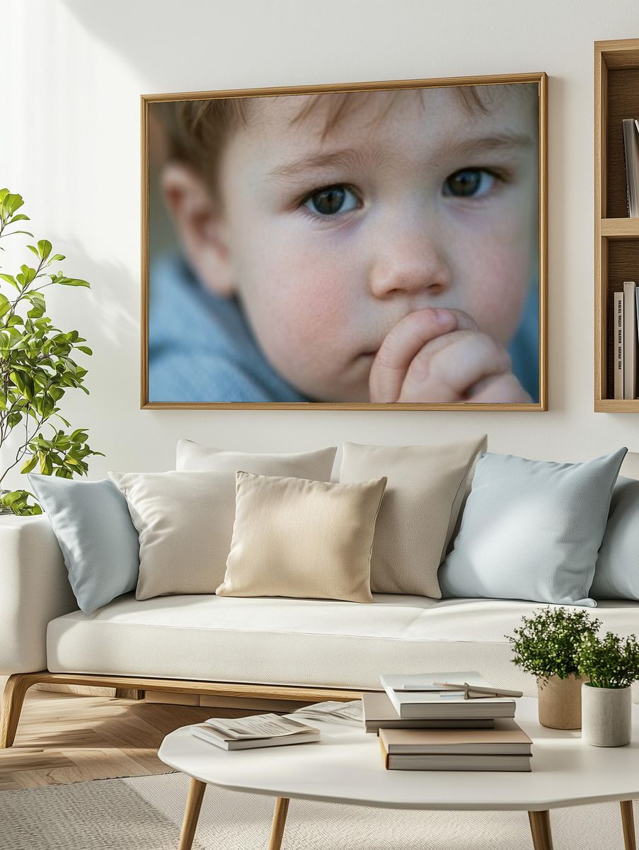 Toddler Portrait Photography Poster. — room view 2