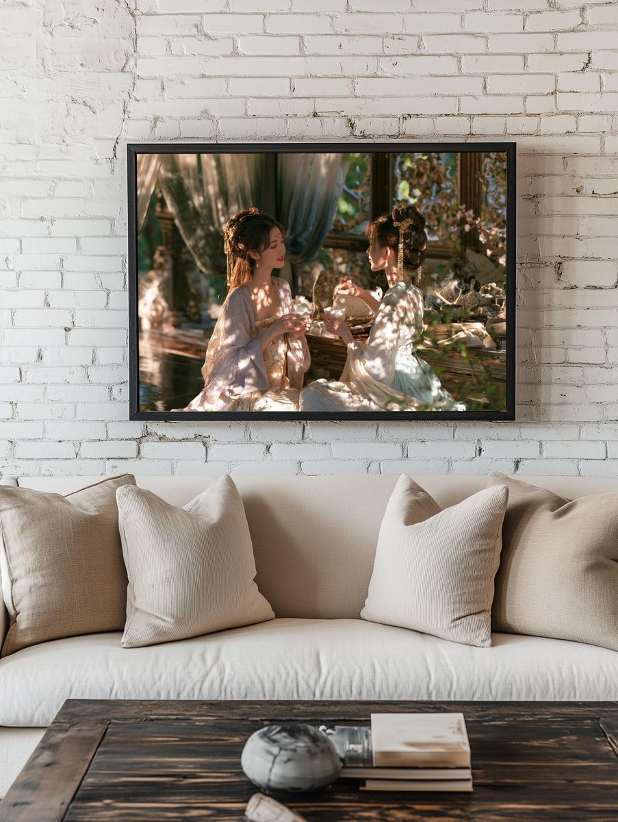 Tea Ceremony Portrait Photography Poster. room preview