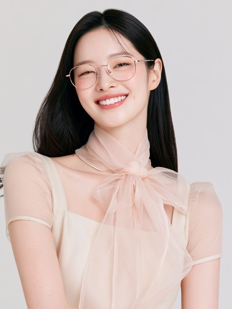 Smiling Portrait Fashion Poster. poster detail