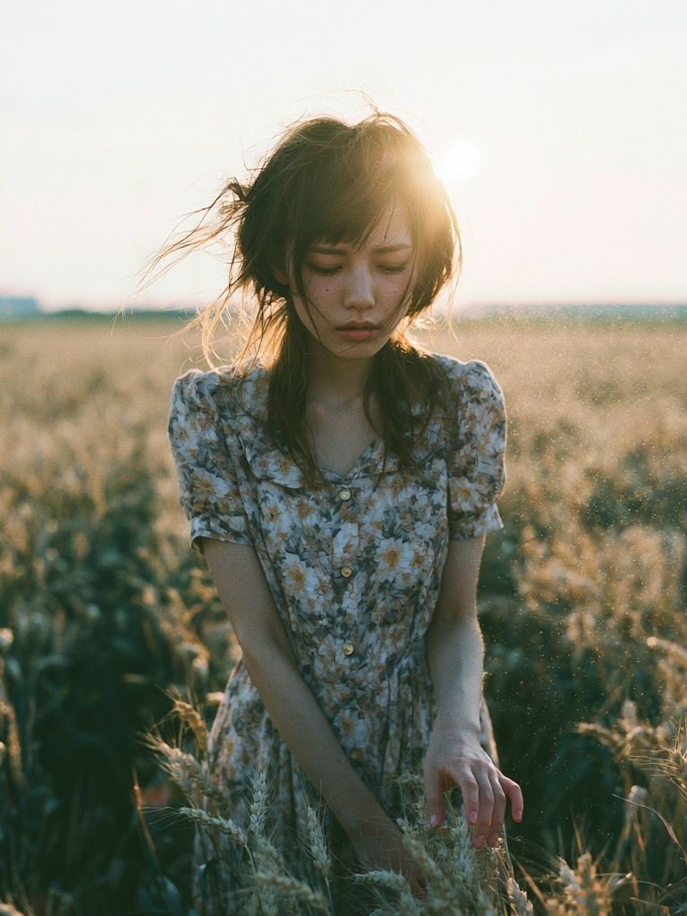 Sunlit Field Portrait Poster. poster — photography art