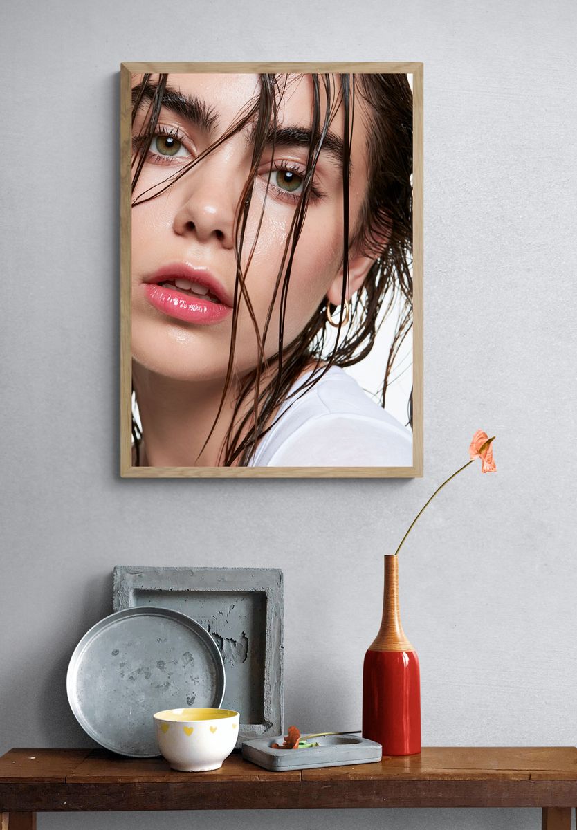 Wet Hair Portrait Photography Poster. — room view 3
