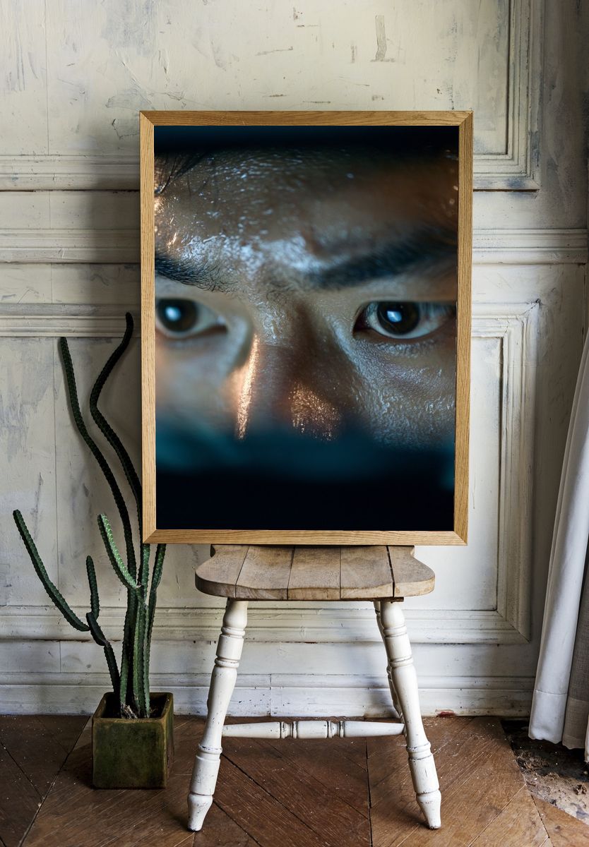 Intense Eyes Portrait Poster. — room view 1