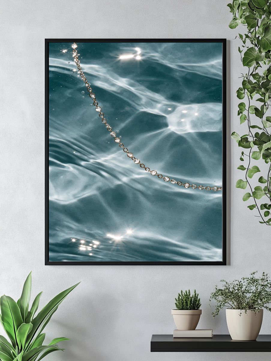 Crystal Chain Water Poster. — room view 4