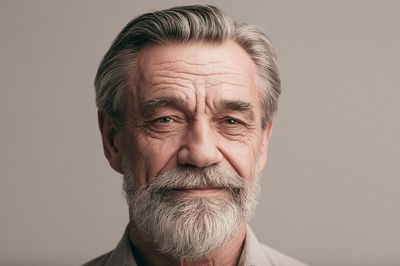 Elderly Man Portrait Photography Poster.