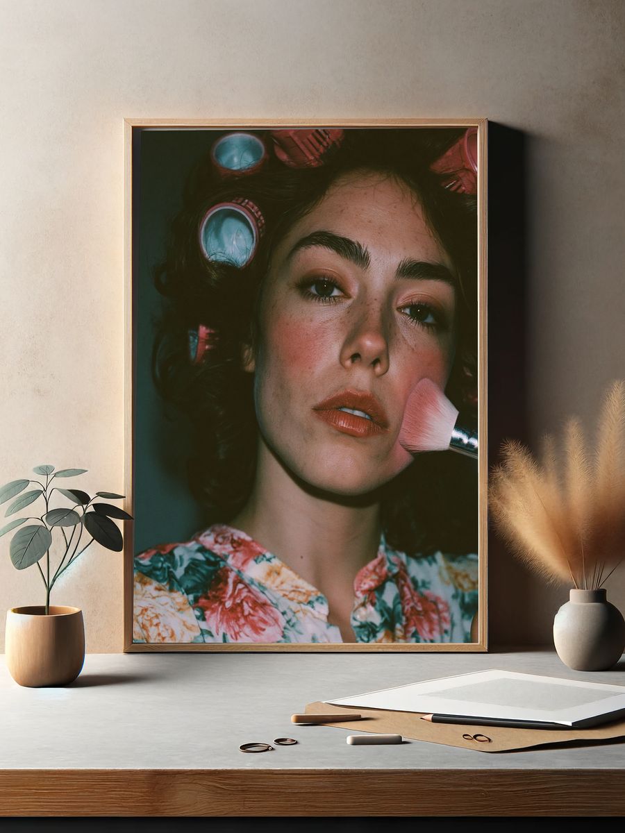 Vintage Beauty Portrait Poster. — room view 2
