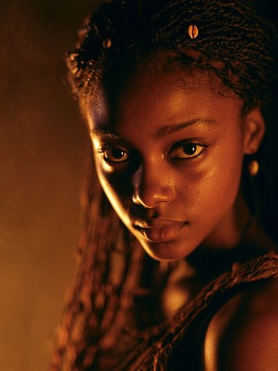 Golden Portrait Photography Poster.