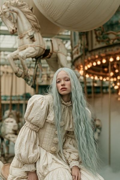 Dreamy Carousel Portrait Print.
