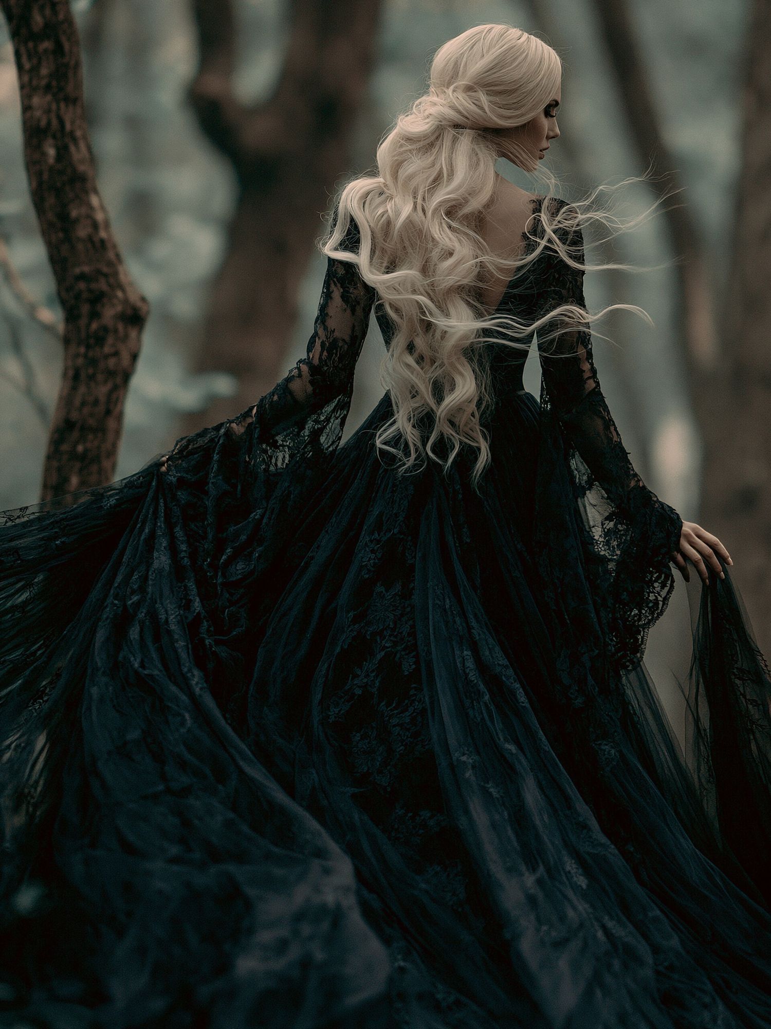 Gothic Forest Portrait Poster. poster detail