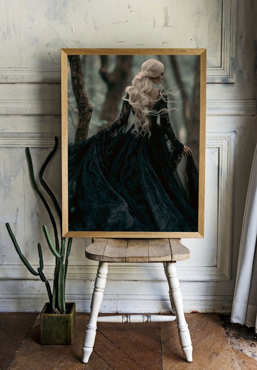 Gothic Forest Portrait Poster. room preview