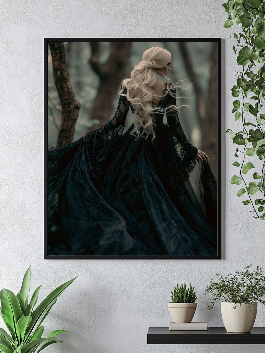 Gothic Forest Portrait Poster. — room view 4