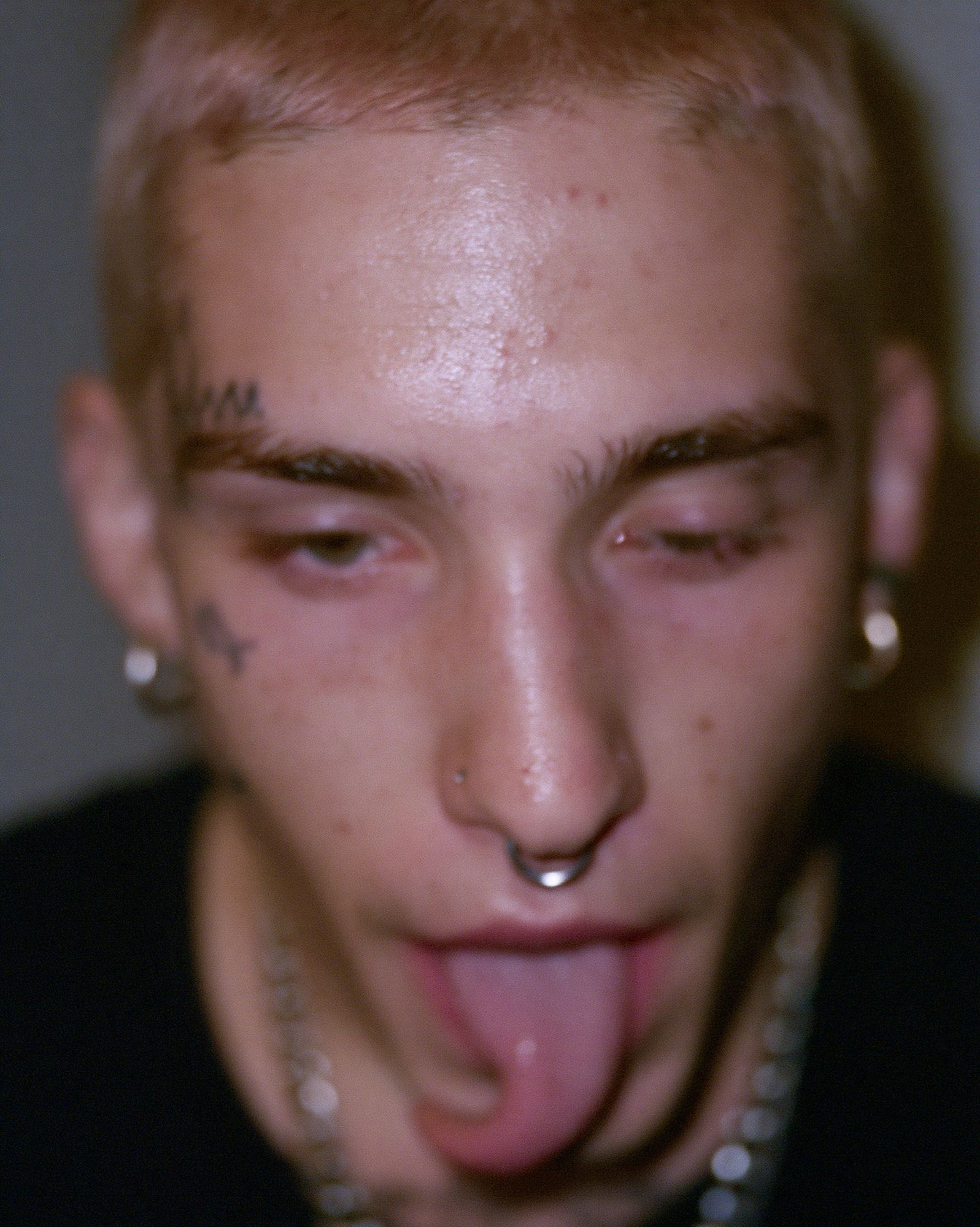 Punk Portrait Close-Up Poster. poster detail