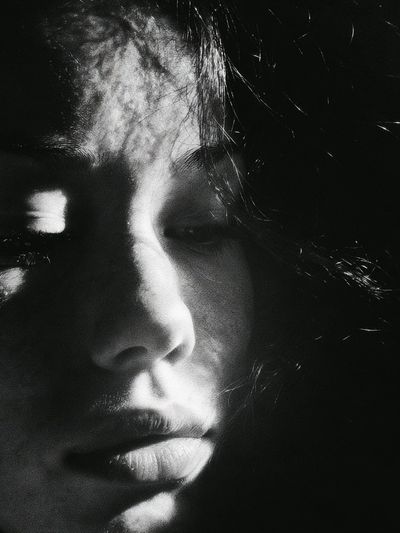Shadowed Face Photography Poster.