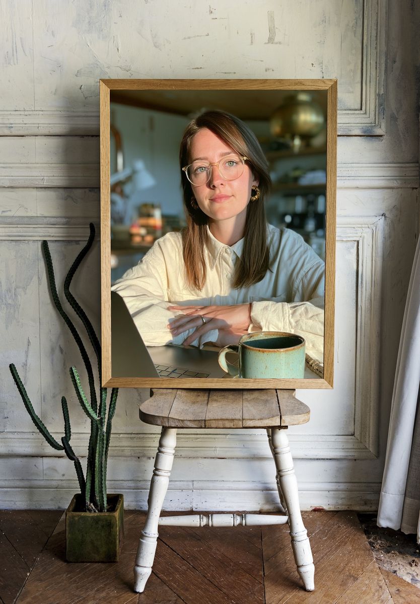 Portrait at the Kitchen Table Photography Poster. room preview