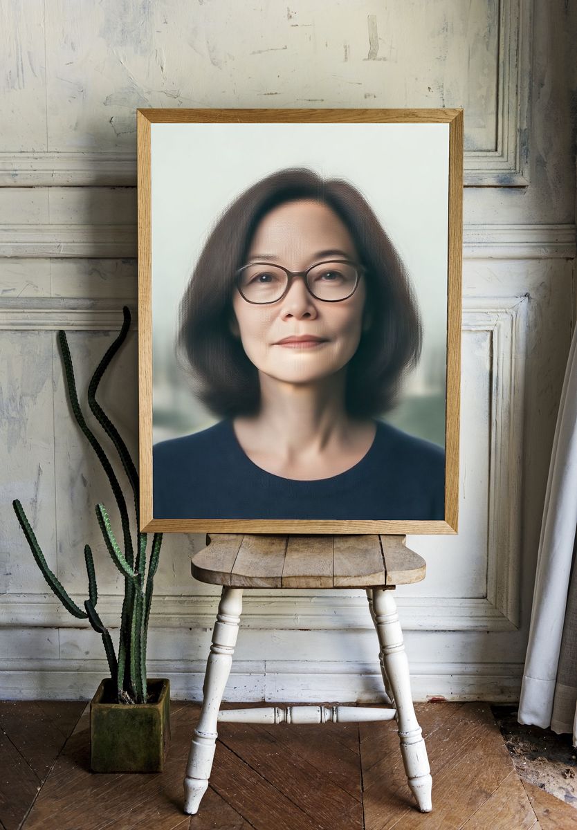 Elegant Woman Portrait Print. — room view 1