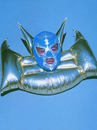 Masked Figure Photography Poster.
