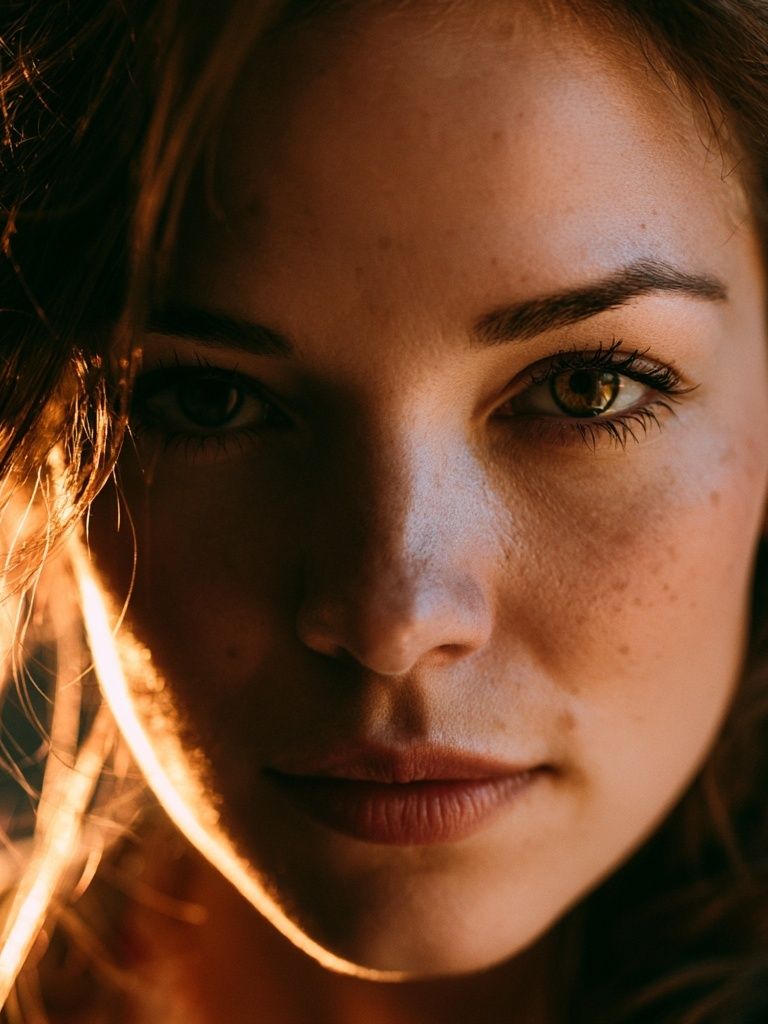 Moody Woman Portrait Photography Poster. poster detail