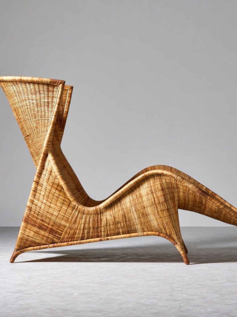 Woven Sculptural Chair Photography Poster. poster — photography art