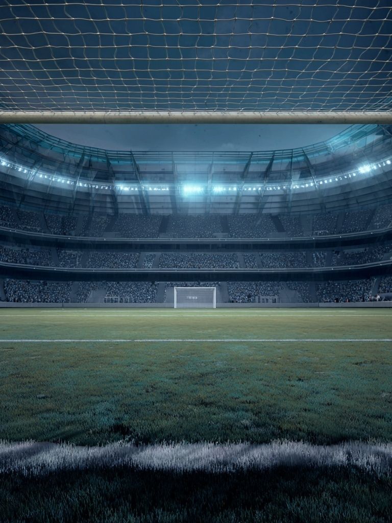 Empty Stadium Nightscape Poster. poster — photography art