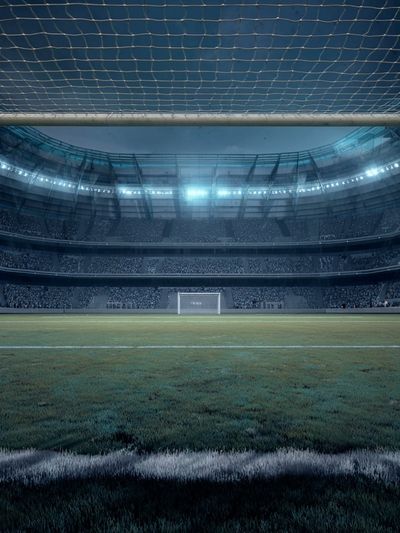 Empty Stadium Nightscape Poster. poster print