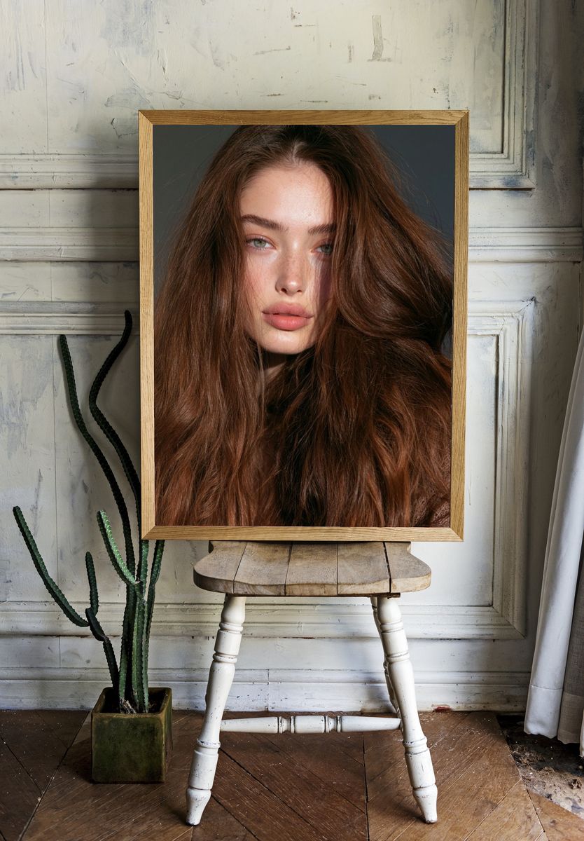 Editorial Beauty Portrait Poster. room preview