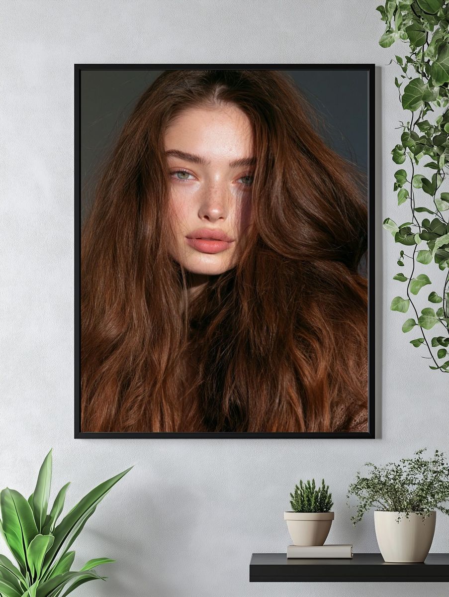 Editorial Beauty Portrait Poster. — room view 4