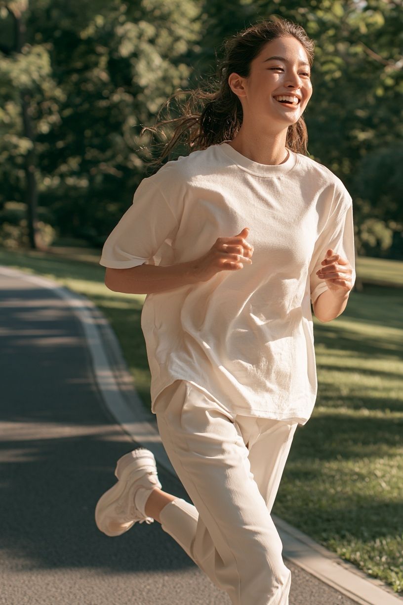 Joyful Runner Photography Poster. poster detail