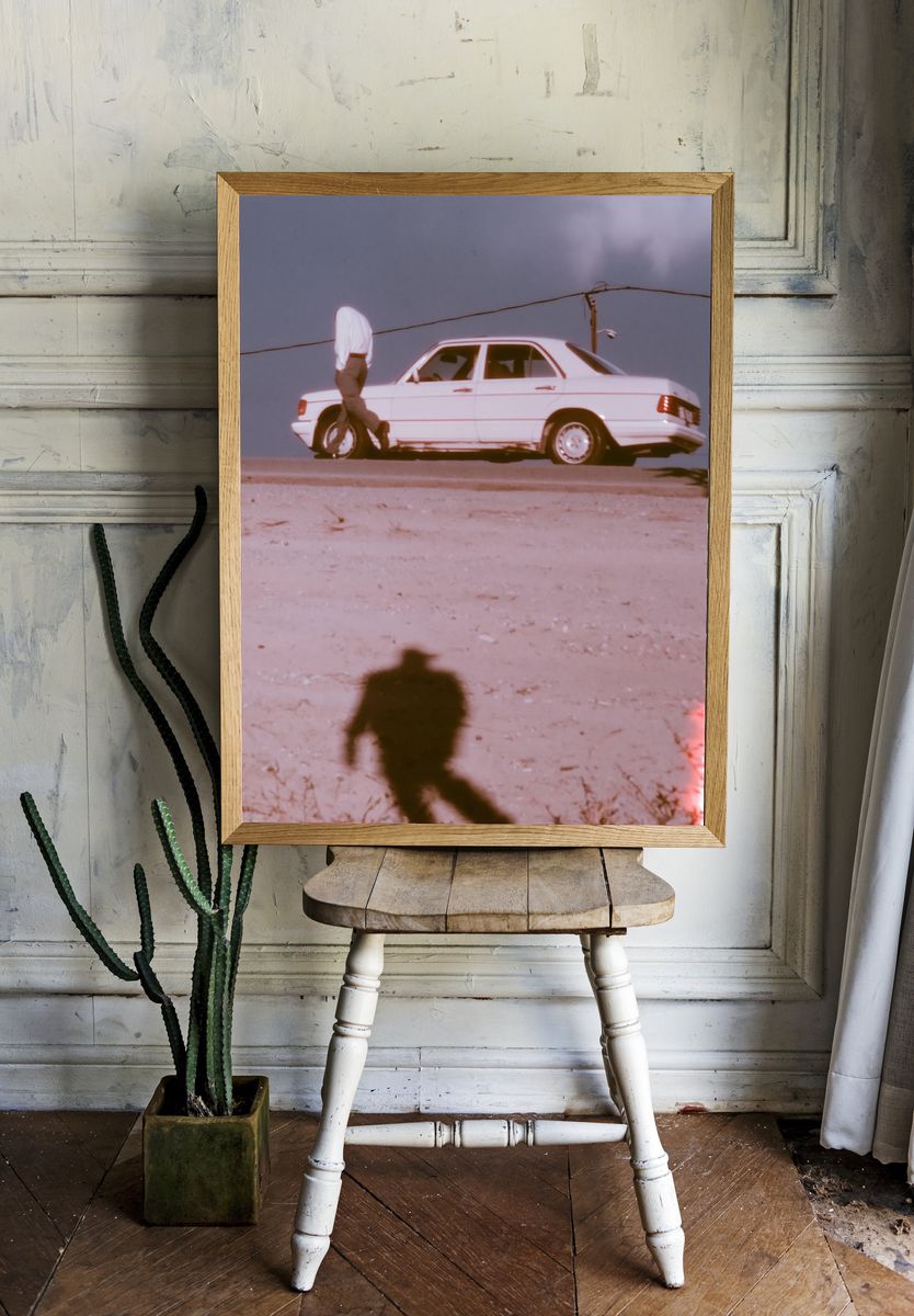 Vintage Car Street Photography Poster. — room view 1