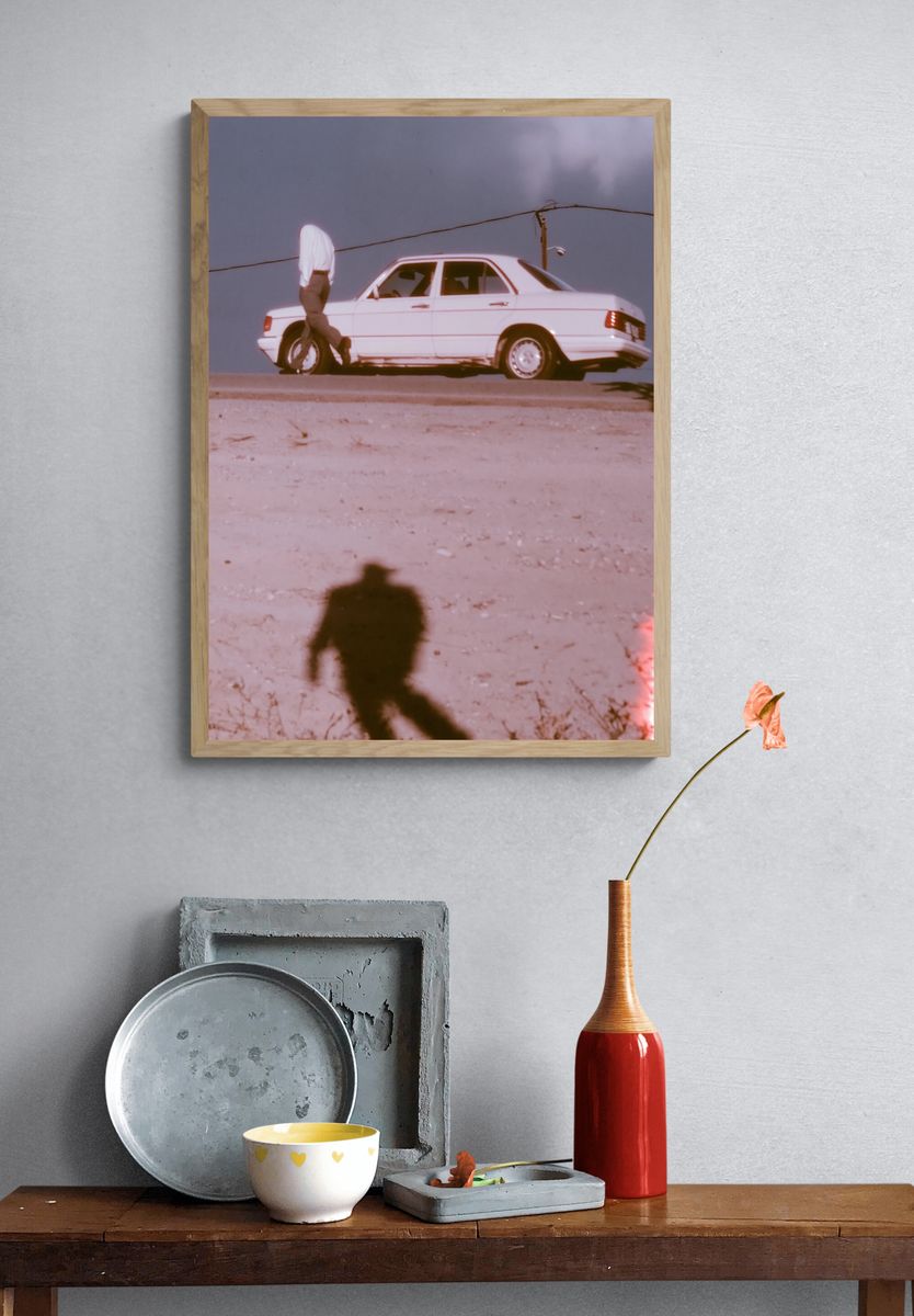 Vintage Car Street Photography Poster. — room view 3
