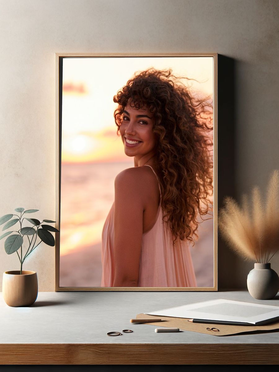 Sunset Beach Portrait Poster. — room view 2