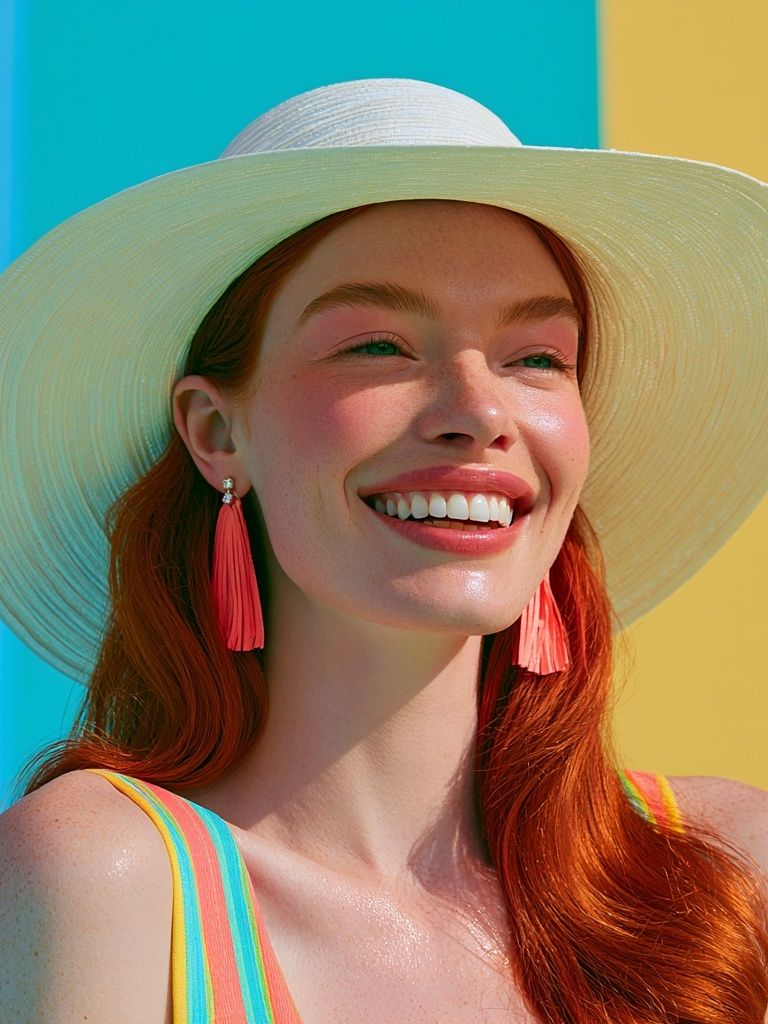 Sunlit Woman Portrait Print. poster — photography art