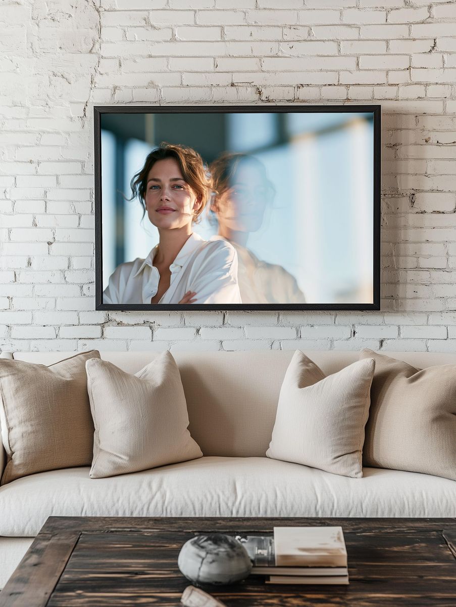 Woman Portrait Photography Poster. — room view 1