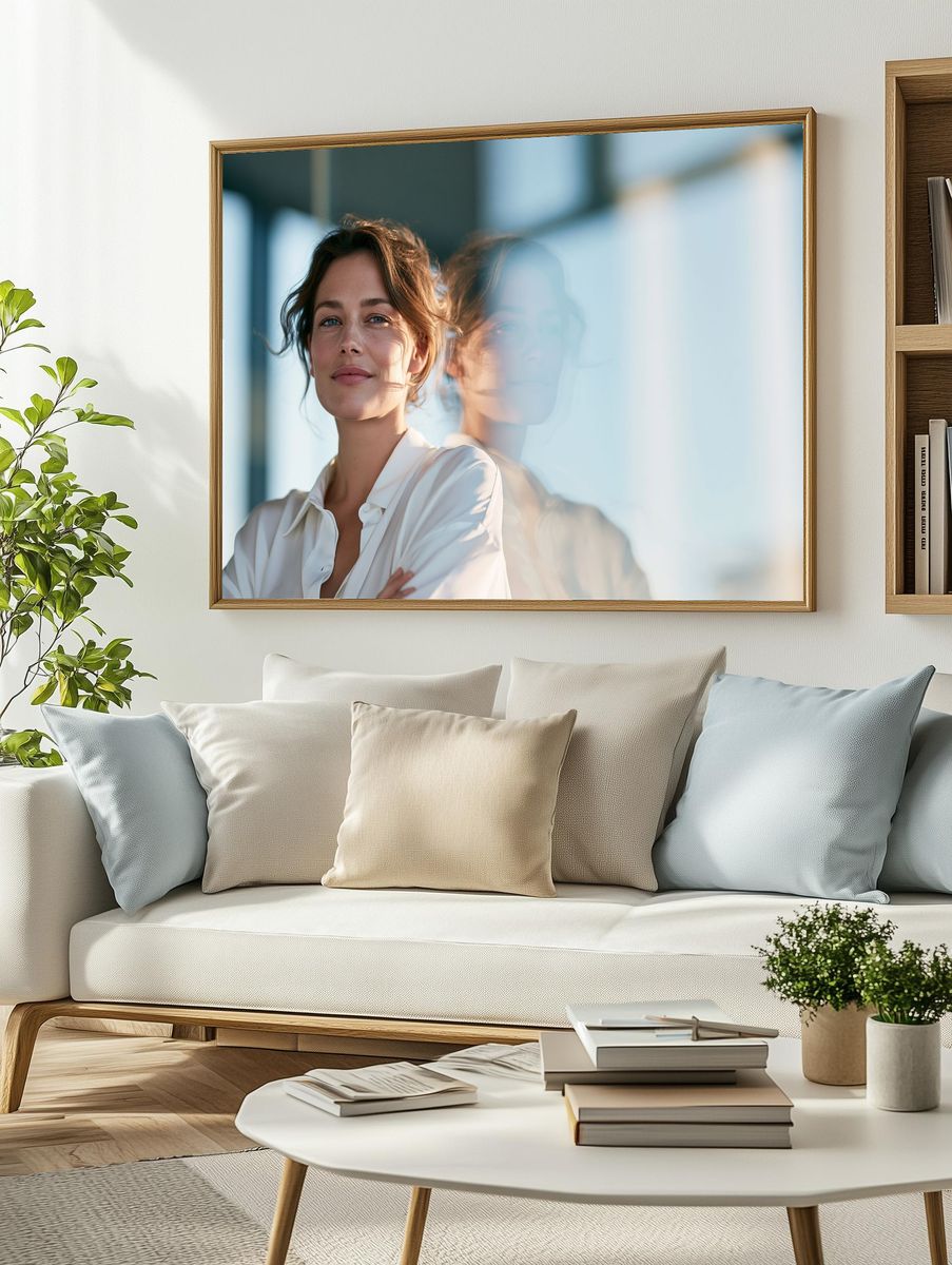 Woman Portrait Photography Poster. — room view 2