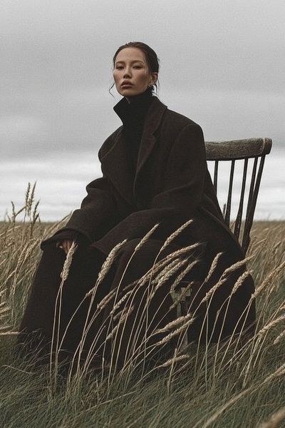 Moody Field Portrait Photography Poster. poster print