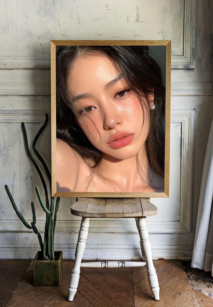 Soft Glam Portrait Photography Poster. room preview