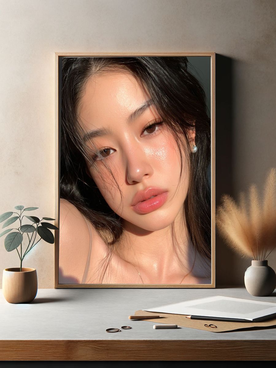 Soft Glam Portrait Photography Poster. — room view 2