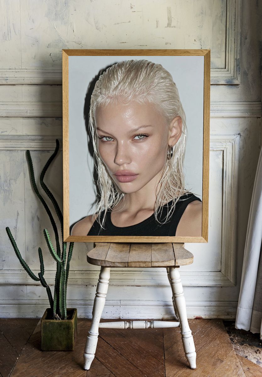 Platinum Blonde Portrait Poster. — room view 1